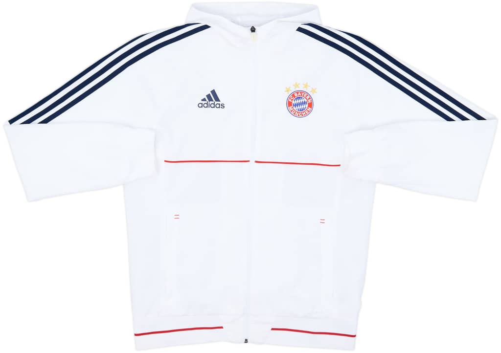 2017-18 Bayern Munich adidas Hooded Track Jacket - 8/10 - (M)