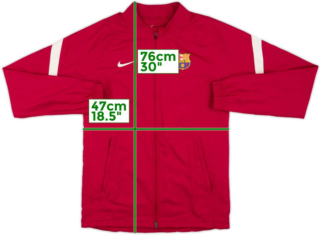 2021-22 Barcelona Nike Track Jacket - 9/10 - (S)
