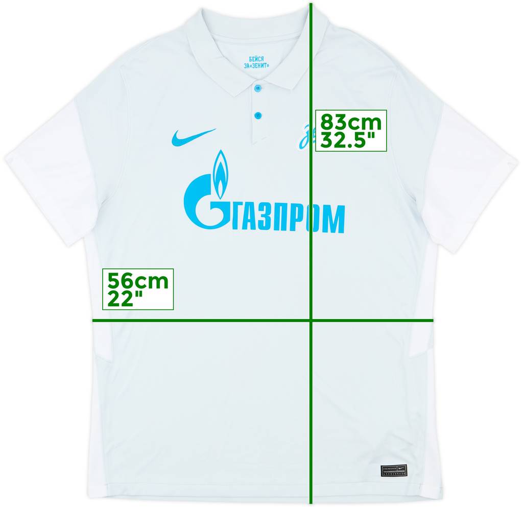 2020-21 Zenit St. Petersburg Away Shirt - 8/10 - (XL)