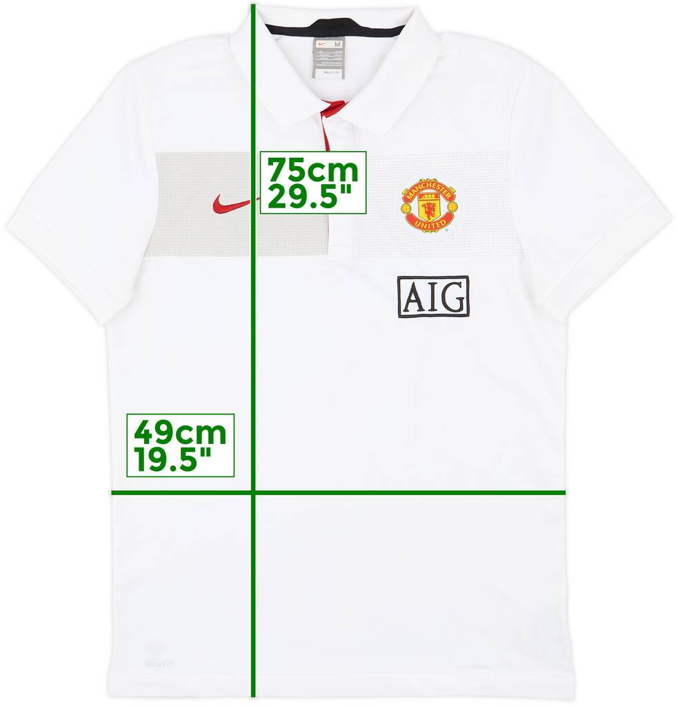 2009-10 Manchester United Nike Polo Shirt - 7/10 - (M)