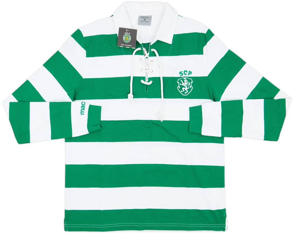 2015-16 Sporting CP Macron Rugby Polo L/S Shirt (M)