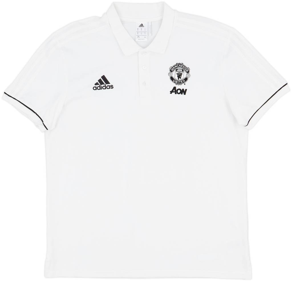 2017-18 Manchester United adidas Polo Shirt - 8/10 - (XL)