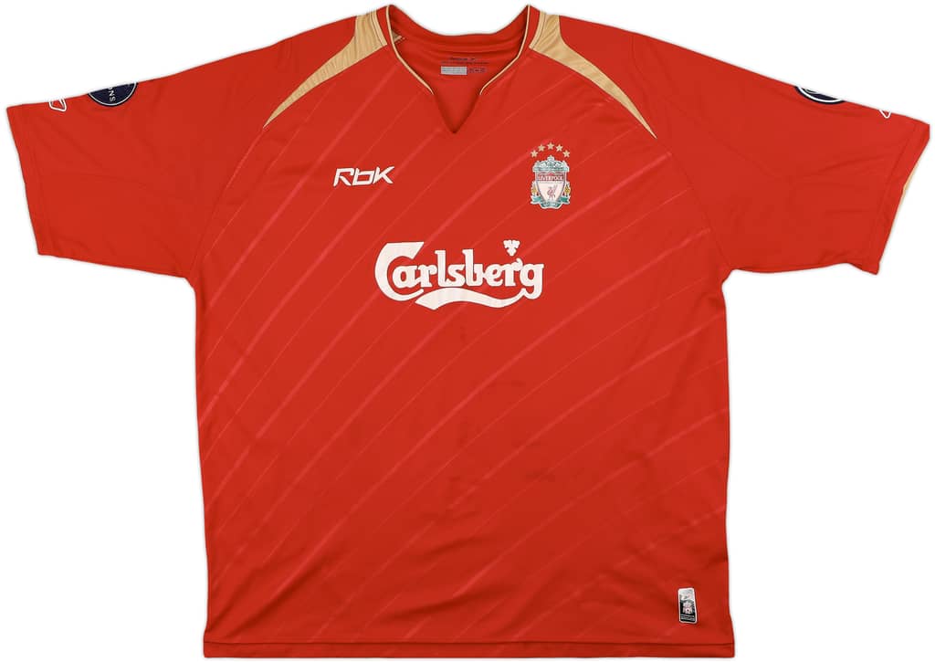 2005-06 Liverpool CL Home Shirt Kewell #7 - 4/10 - (XXL)