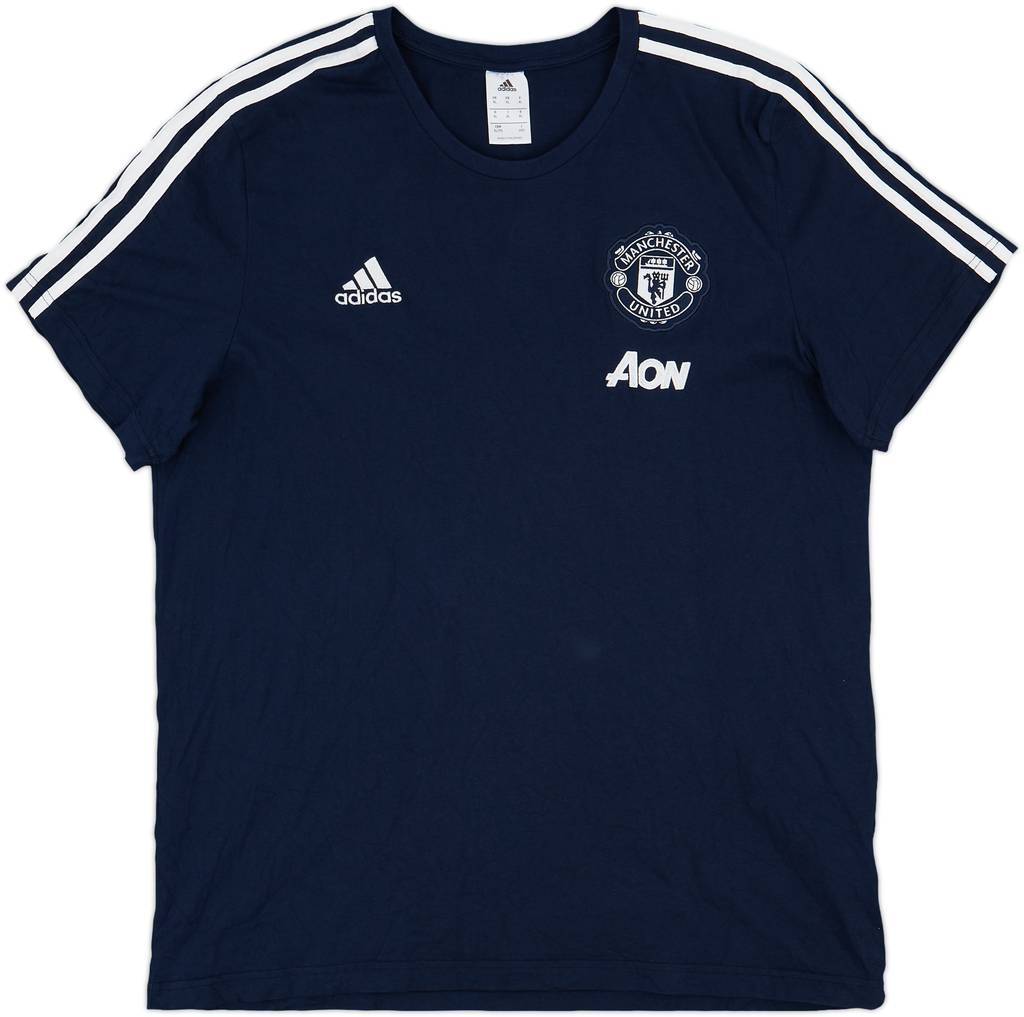 2018-19 Manchester United adidas Cotton Tee - 9/10 - (XL)