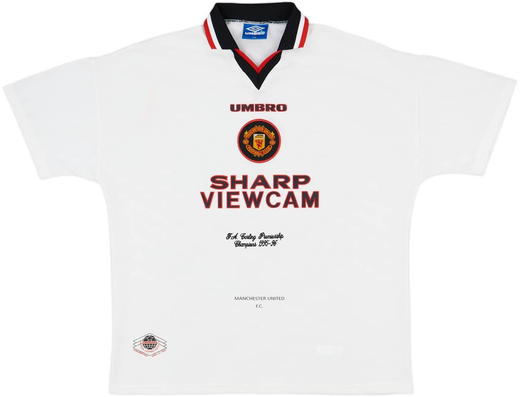 1996-97 Manchester United 'Premiership Champions' Away Shirt - 7/10 - (XXL)
