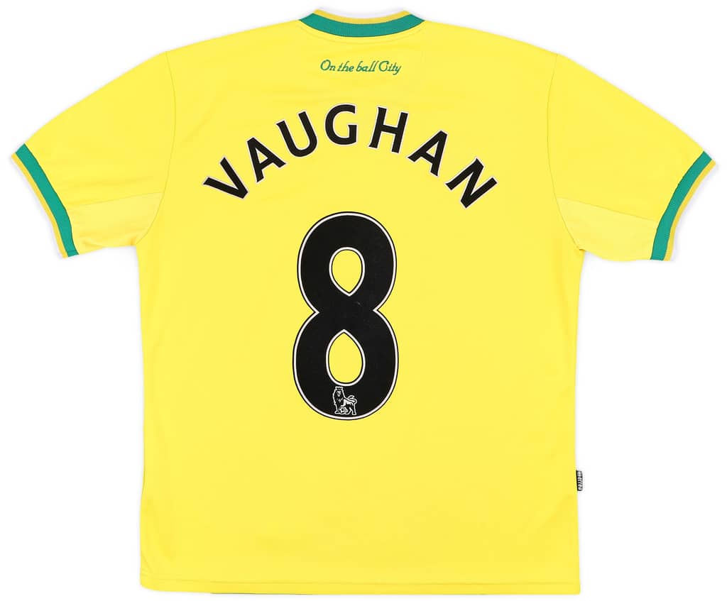 2011-12 Norwich Home Shirt Vaughan #8 - 6/10 - (M)