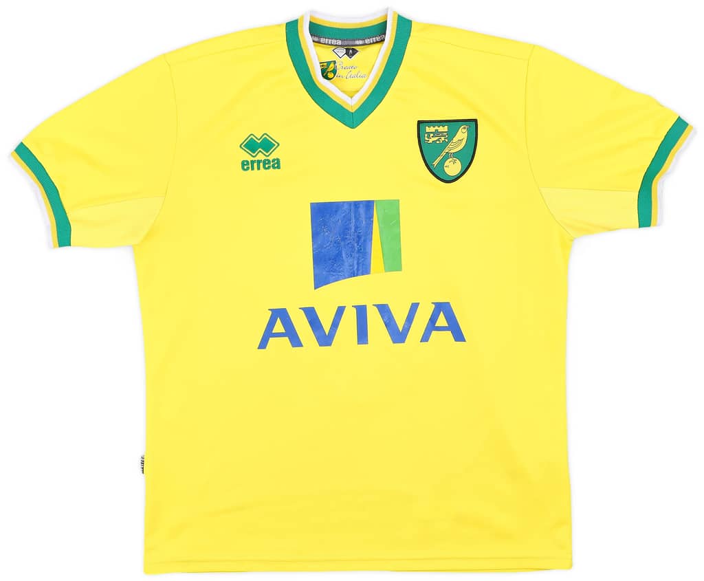 2011-12 Norwich Home Shirt Vaughan #8 - 6/10 - (M)