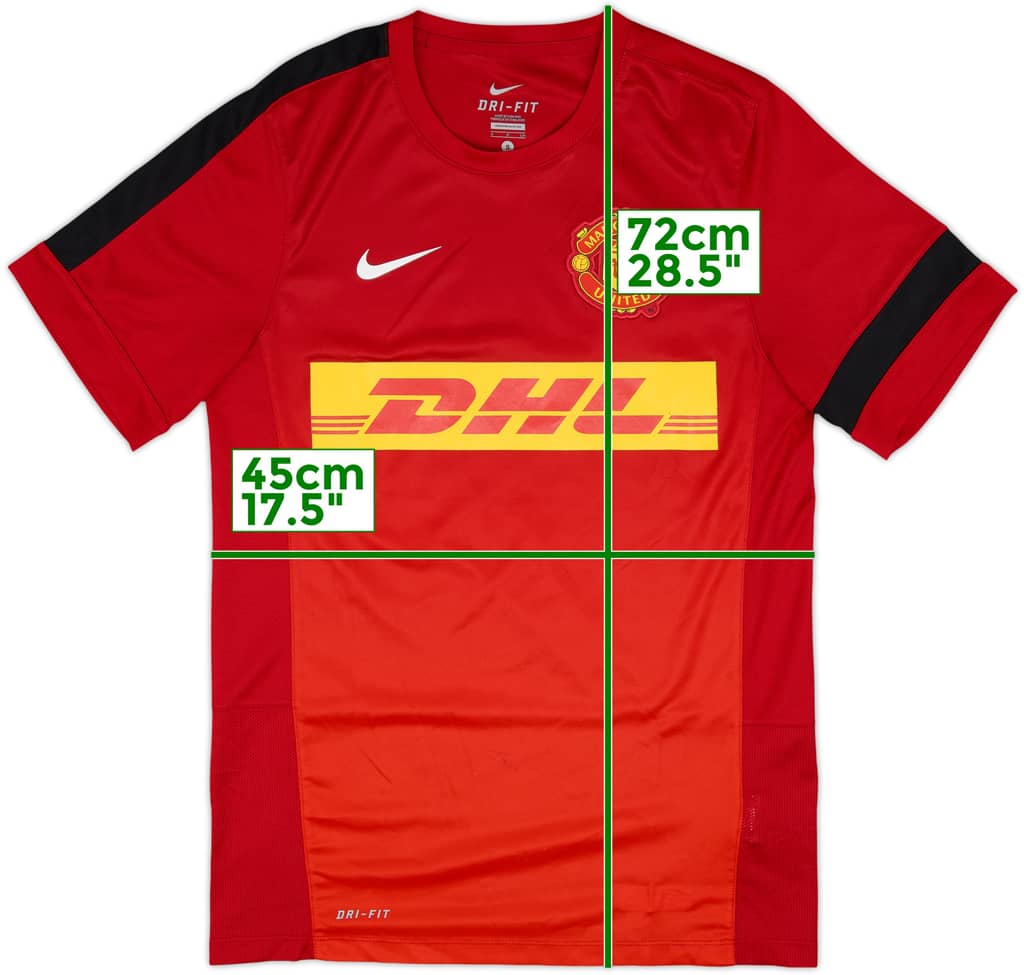 2013-14 Manchester United Nike Training Shirt - 8/10 - (S)
