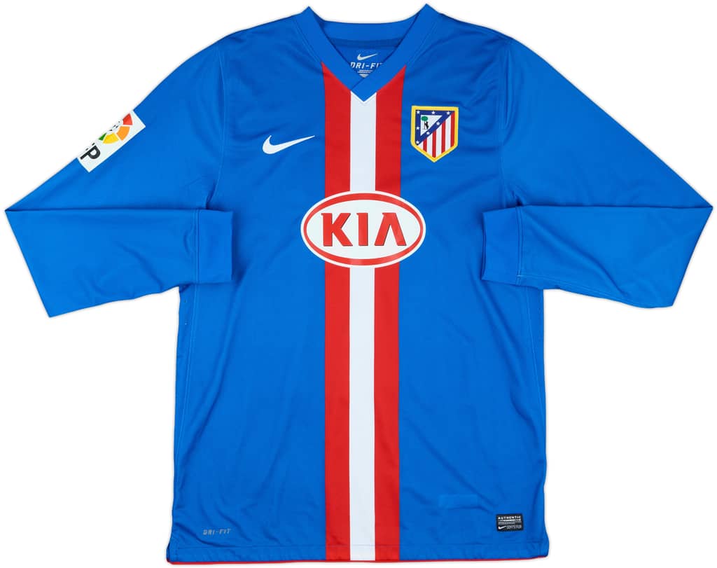 2010-11 Atletico Madrid Match Issue Away L/S Shirt Reyes #19