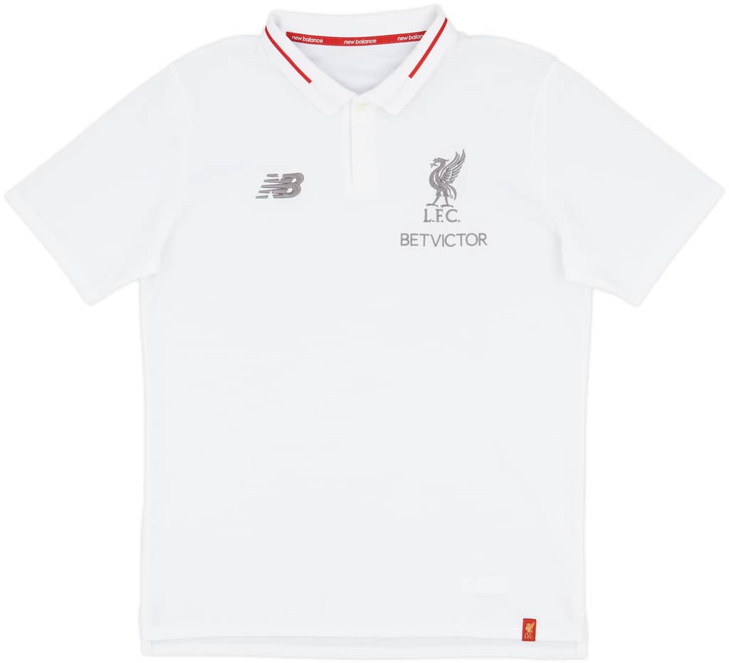 2017-18 Liverpool New Balance Polo Shirt - 9/10 - (M)