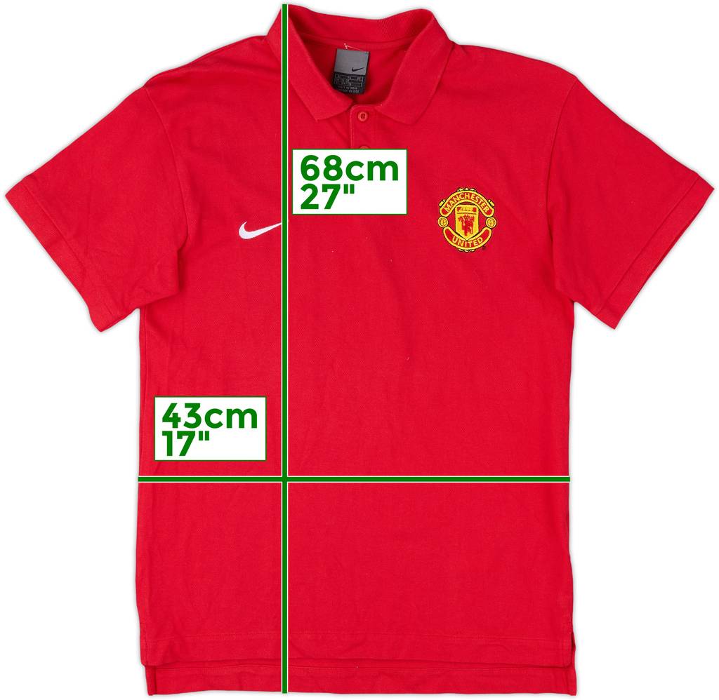 2007-08 Manchester United Nike Polo Shirt - 7/10 - (XL.Boys)