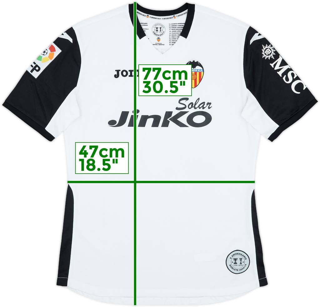 2013-14 Valencia Home 'Aniversario Dobelete 2004' Special Home Shirt - 8/10 - (M)