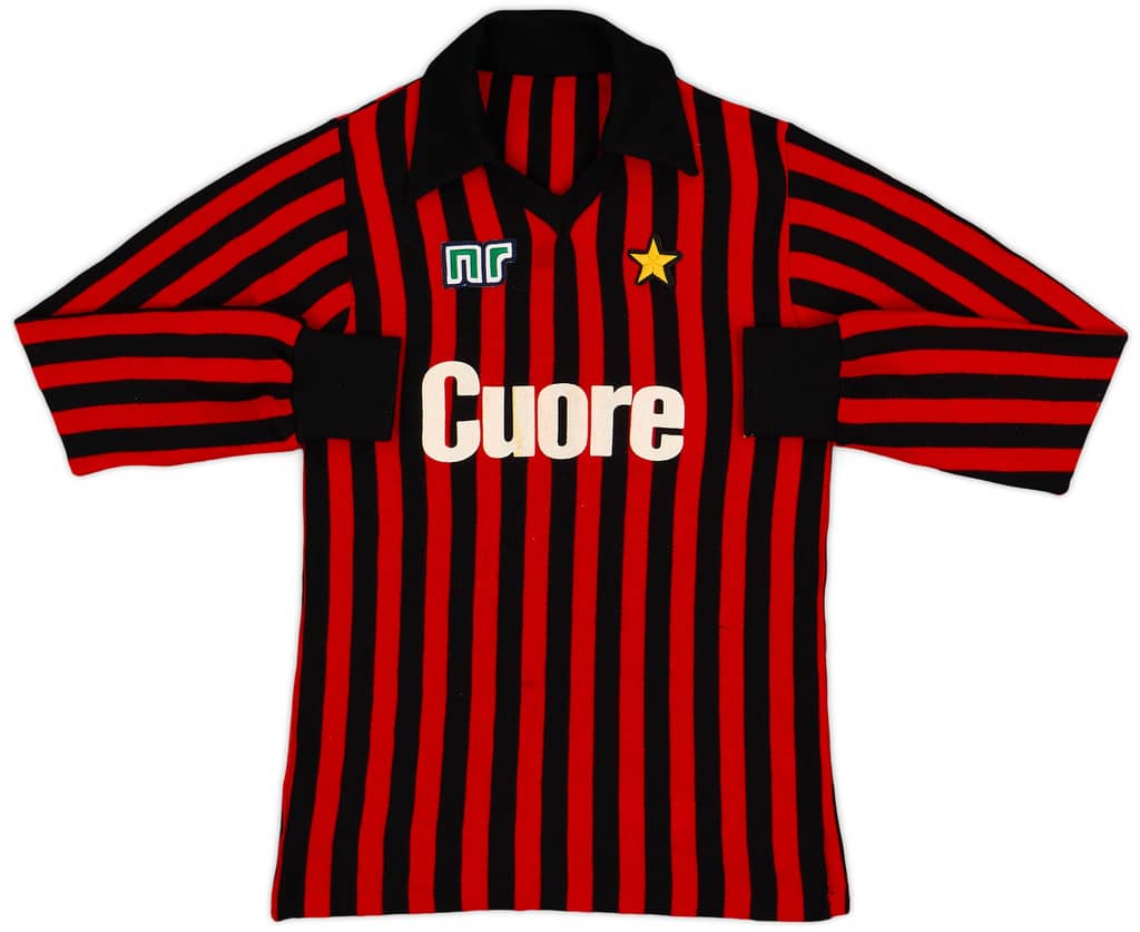 1983-84 AC Milan Home L/S Shirt - 8/10 - (S)