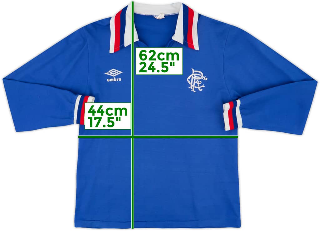 1978-82 Rangers Home L/S Shirt - 6/10 - (M)