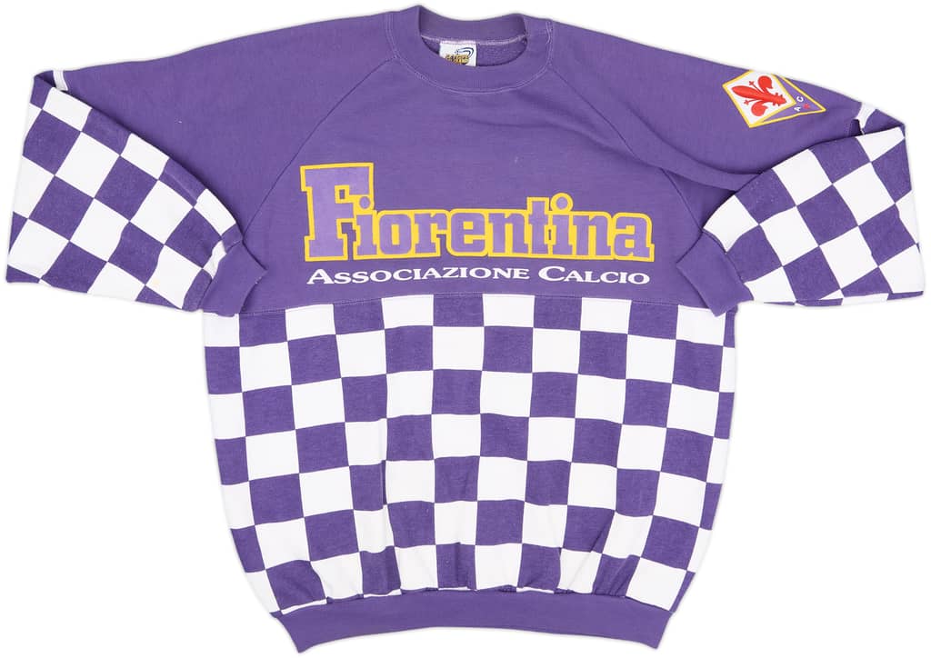 1990-91 Fiorentina Le Felpe Dei Grandi Club Sweat Top - 8/10 - (L)