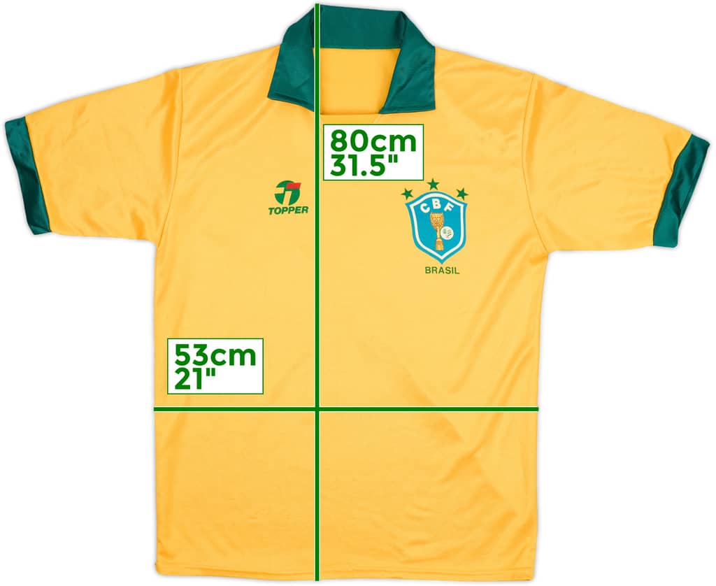 1990 Brazil Home Shirt - 8/10 - (L)