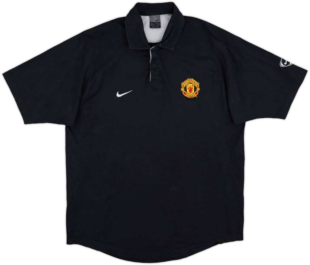 2003-04 Manchester United Nike Polo Shirt - 8/10 - (L)