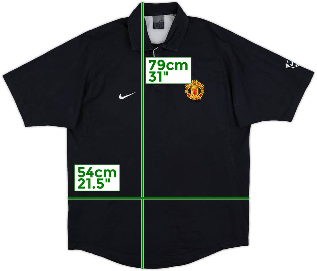 2003-04 Manchester United Nike Polo Shirt - 8/10 - (L)