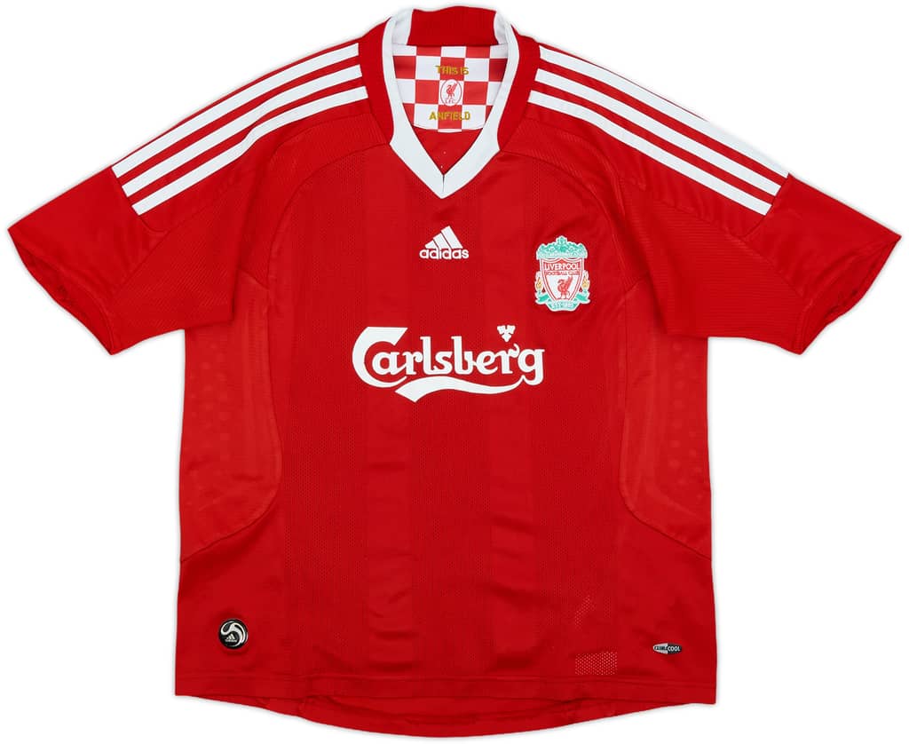 2008-10 Liverpool Home Shirt - 7/10 - (M.Boys)