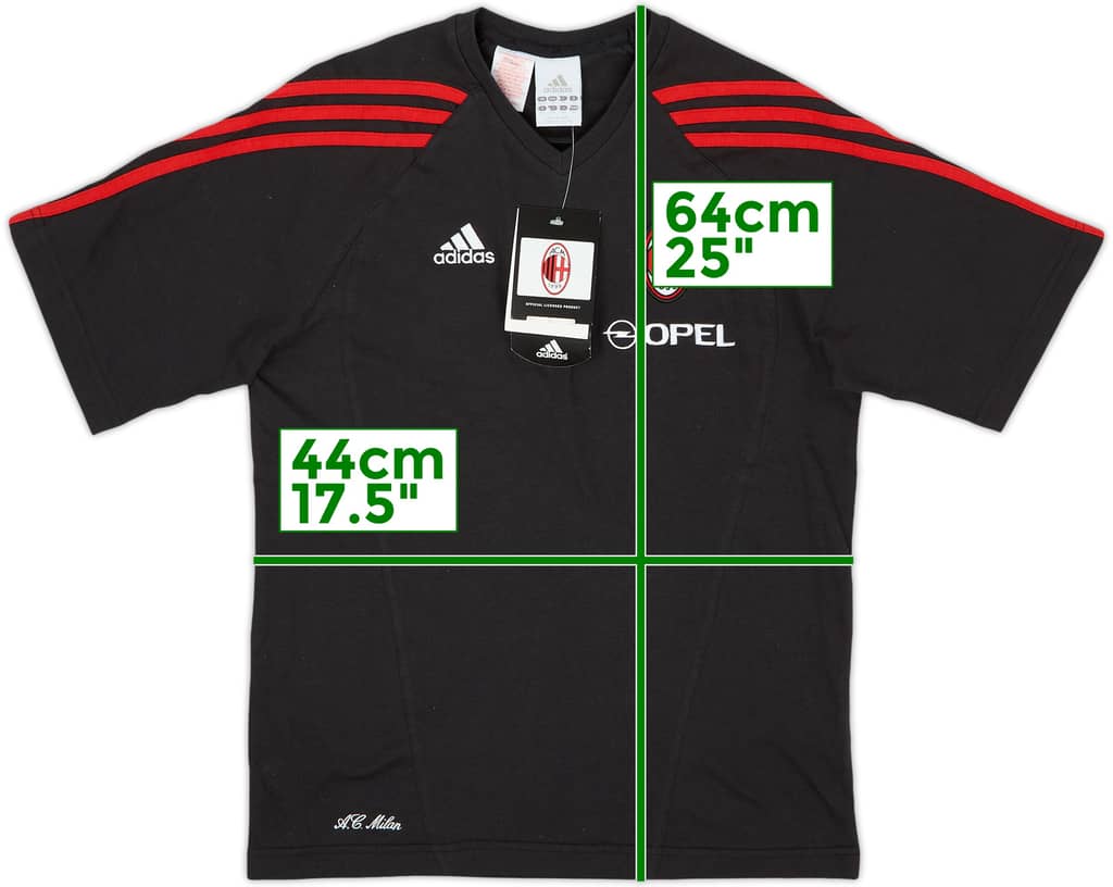 Camiseta de entrenamiento adidas del AC Milan 2005-06 (M. Niños)