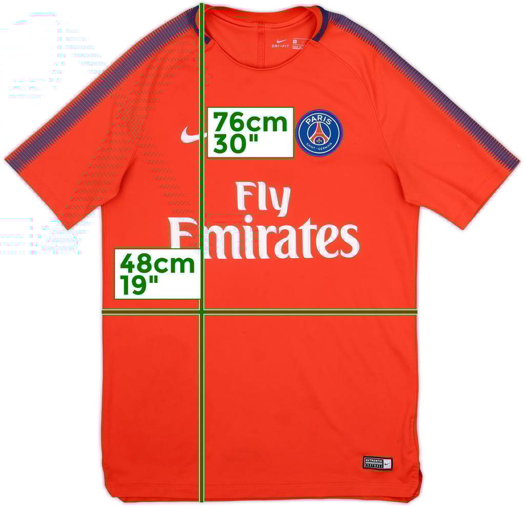 2017-18 Paris Saint-Germain Nike Training Shirt - 8/10 - (M)