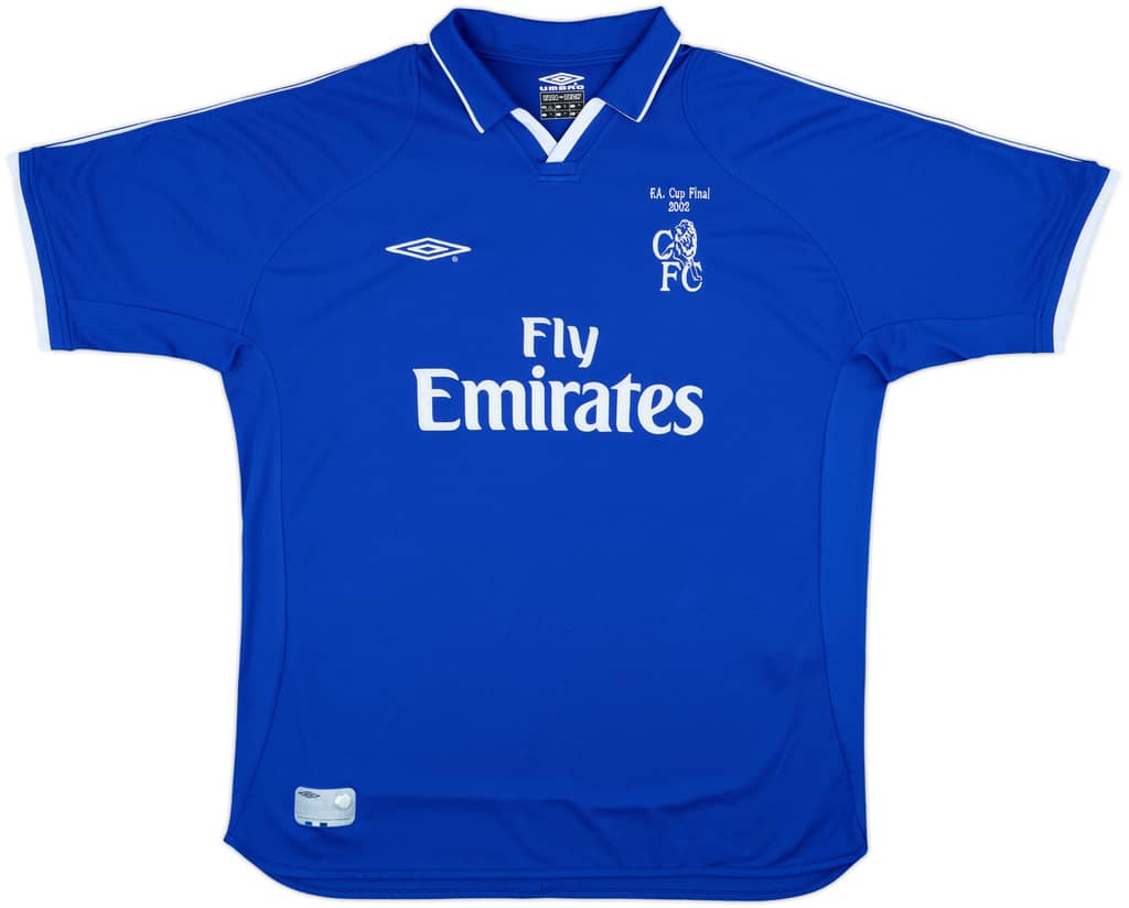 2001-03 Chelsea FA Cup Final Home Shirt - 9/10 - (XL)
