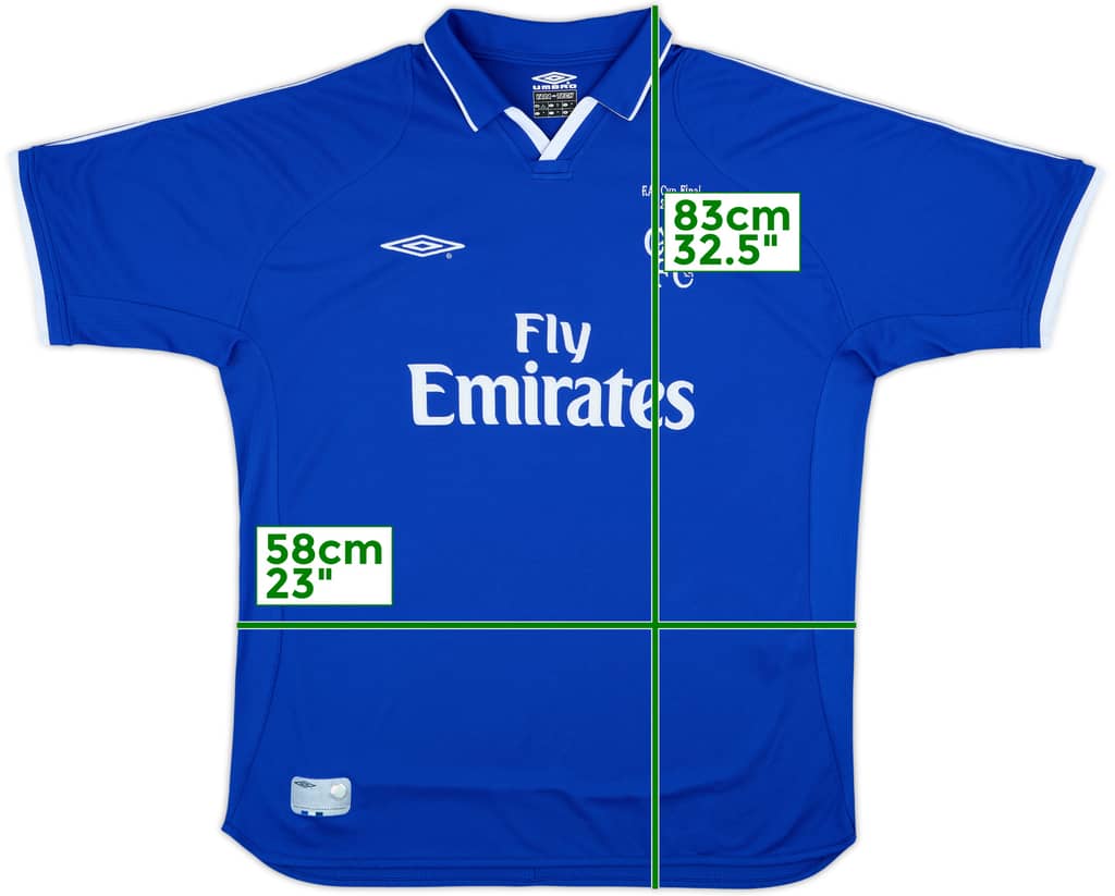 2001-03 Chelsea FA Cup Final Home Shirt - 9/10 - (XL)