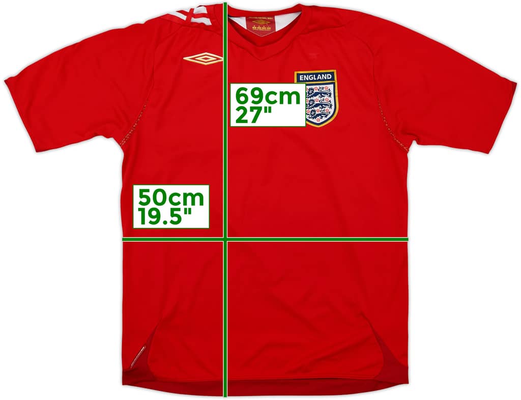 2006-08 England Away Shirt - 5/10 - (M)