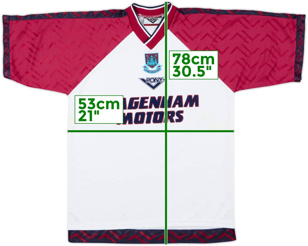 1994-96 West Ham Third Shirt - 8/10 - (M)