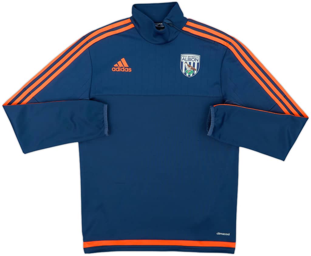 2015-16 West Brom adidas 1/4 Zip Drill Top - 8/10 - (S)