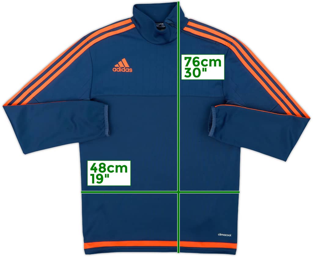 2015-16 West Brom adidas 1/4 Zip Drill Top - 8/10 - (S)