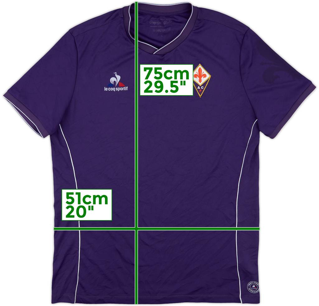 2015-16 Fiorentina Le Coq Sportif Training Shirt - 10/10 - (L)