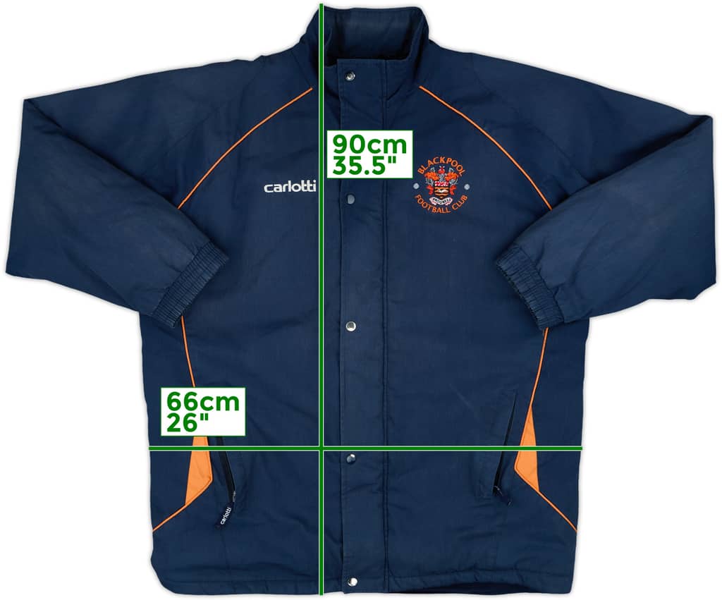 2007-08 Blackpool Carlotti Padded Bench Coat - 6/10 - (L)
