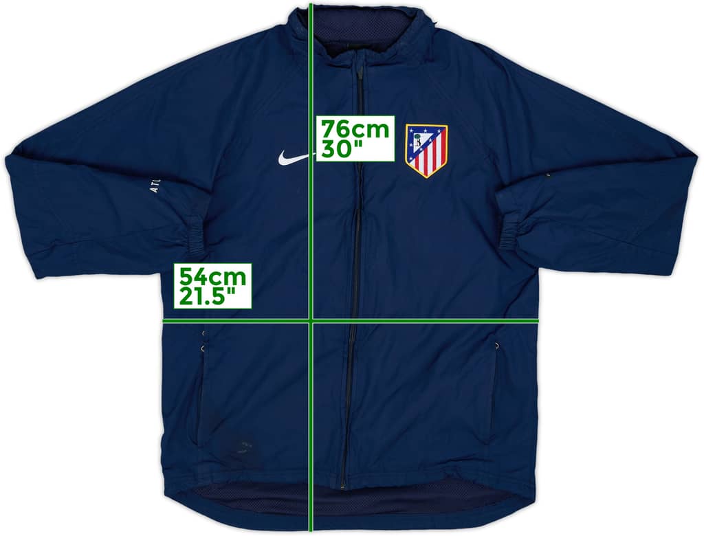 2004-05 Atletico Madrid Nike Hooded Rain Jacket - 6/10 - (S)