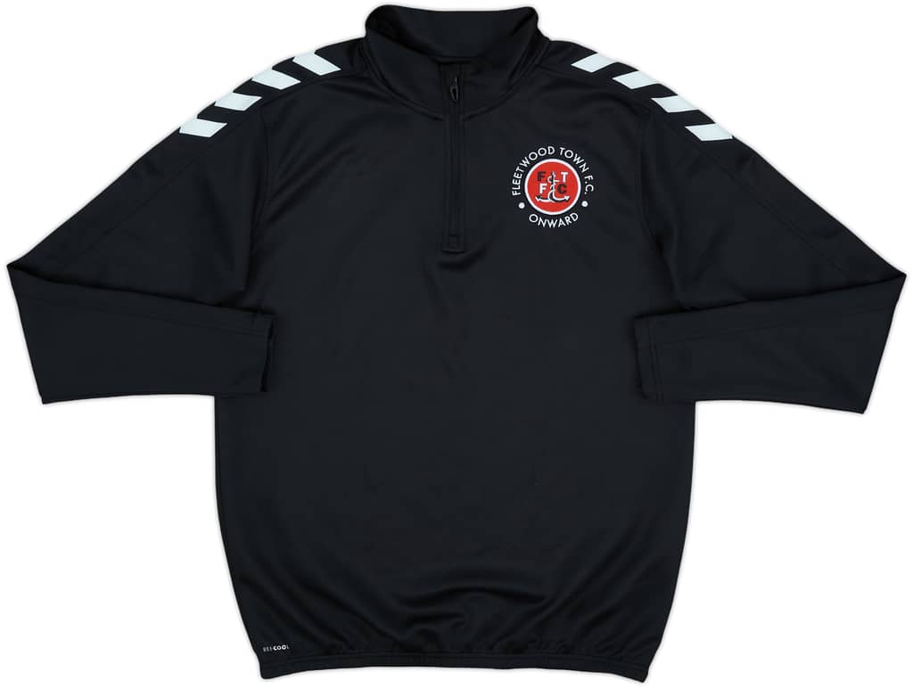 2022-23 Fleetwood Town Hummel 1/4 Zip Drill Top - 8/10 - (M)