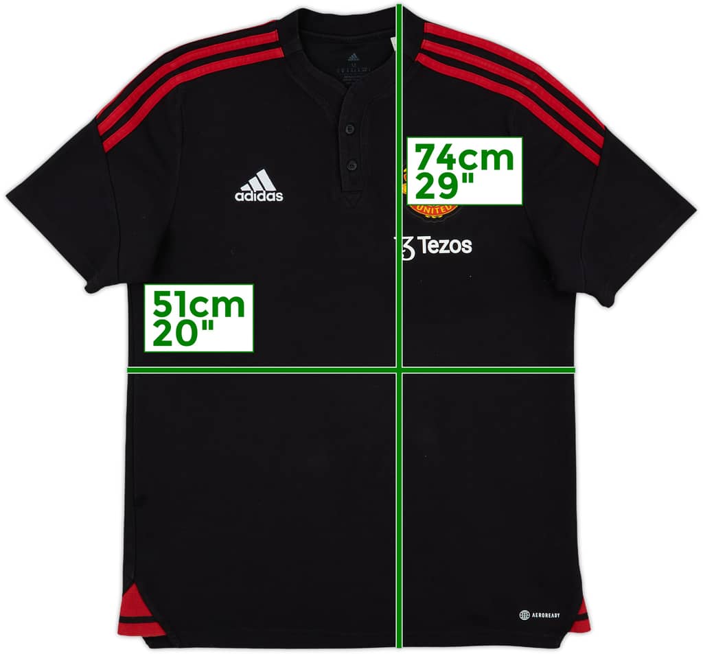 2022-23 Manchester United adidas Polo Shirt - 8/10 - (M)