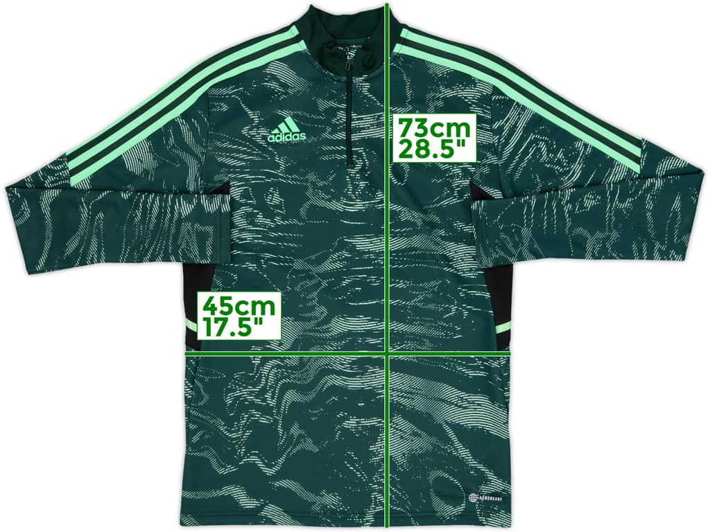 2022-23 Real Madrid adidas 1/4 Zip Drill Top - 9/10 - (S)