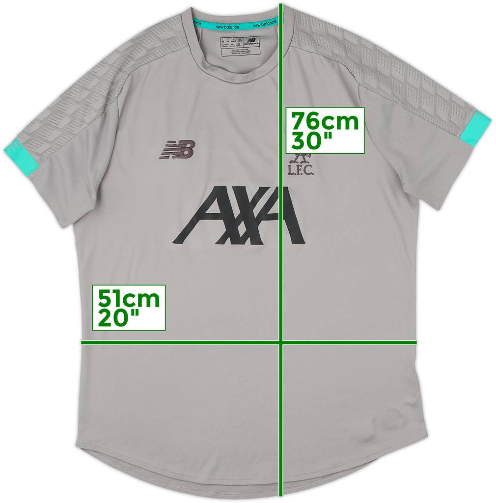 2019-20 Liverpool New Balance Training Shirt - 8/10 - (L)