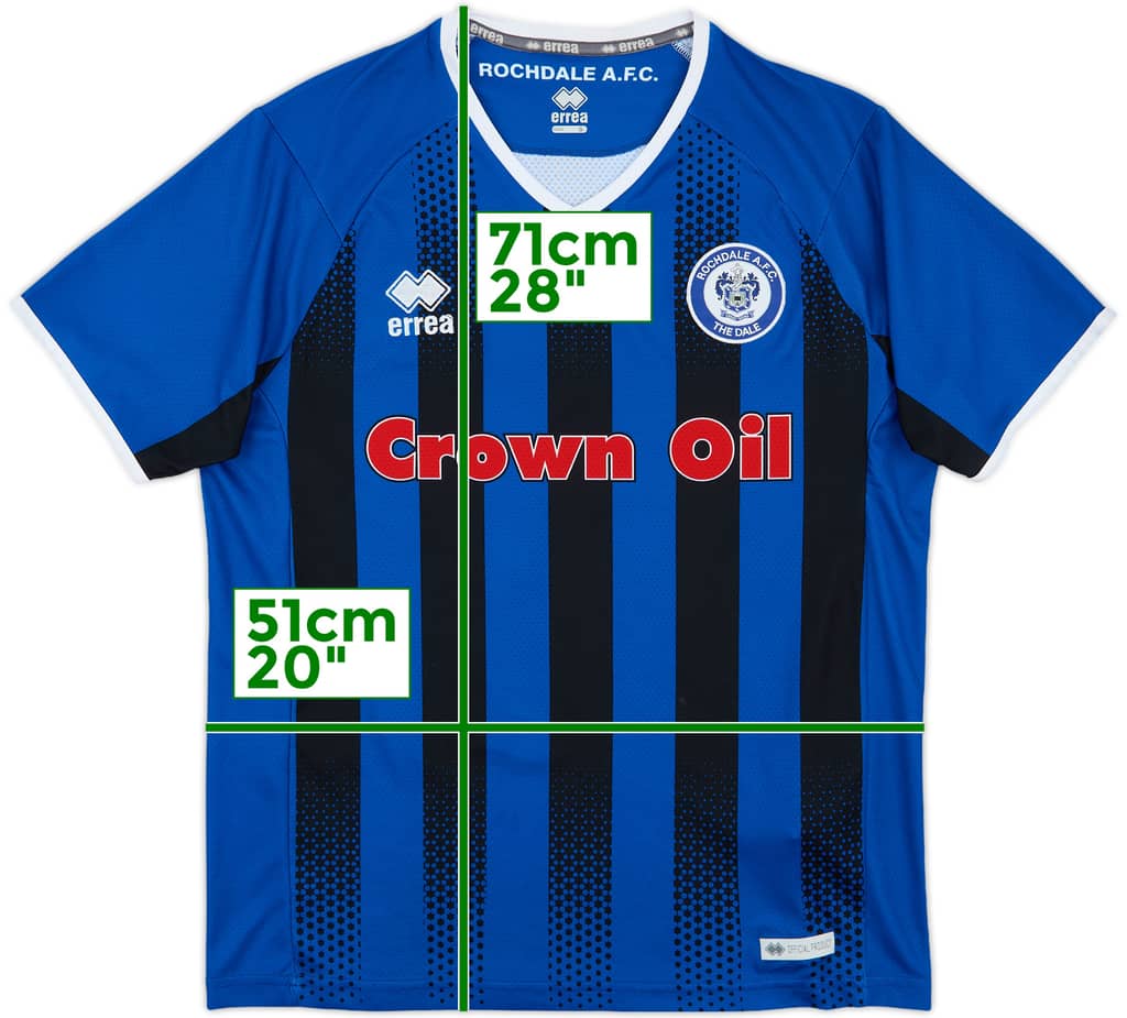 2018-19 Rochdale Home Shirt - 8/10 - (S)