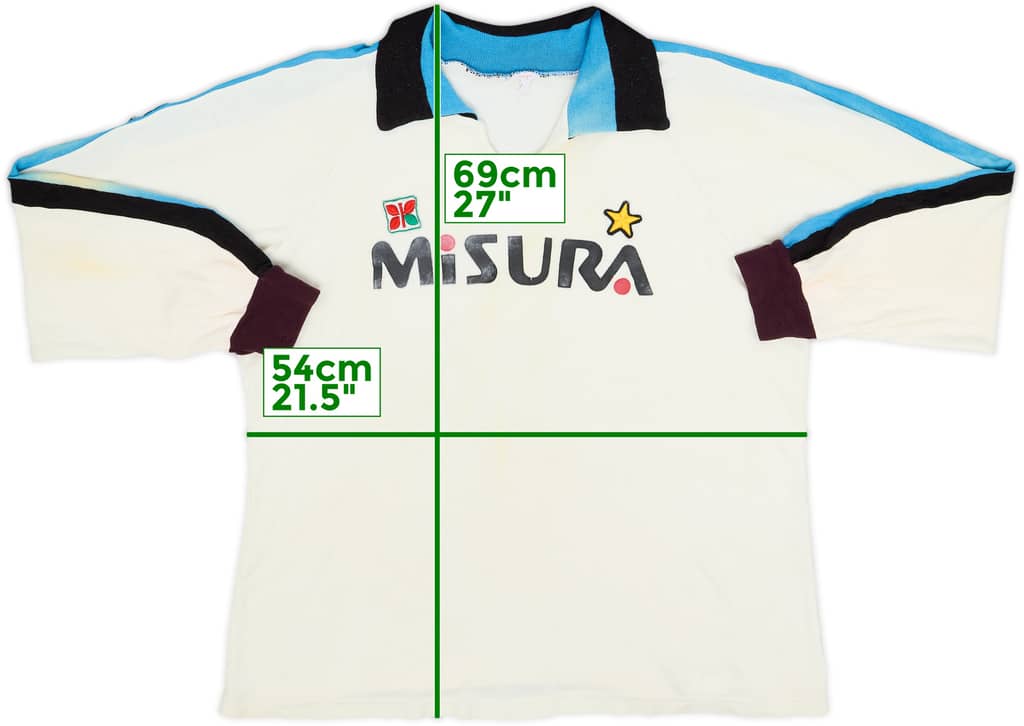 1983-86 Inter Milan Away L/S Shirt - 7/10 - (L)