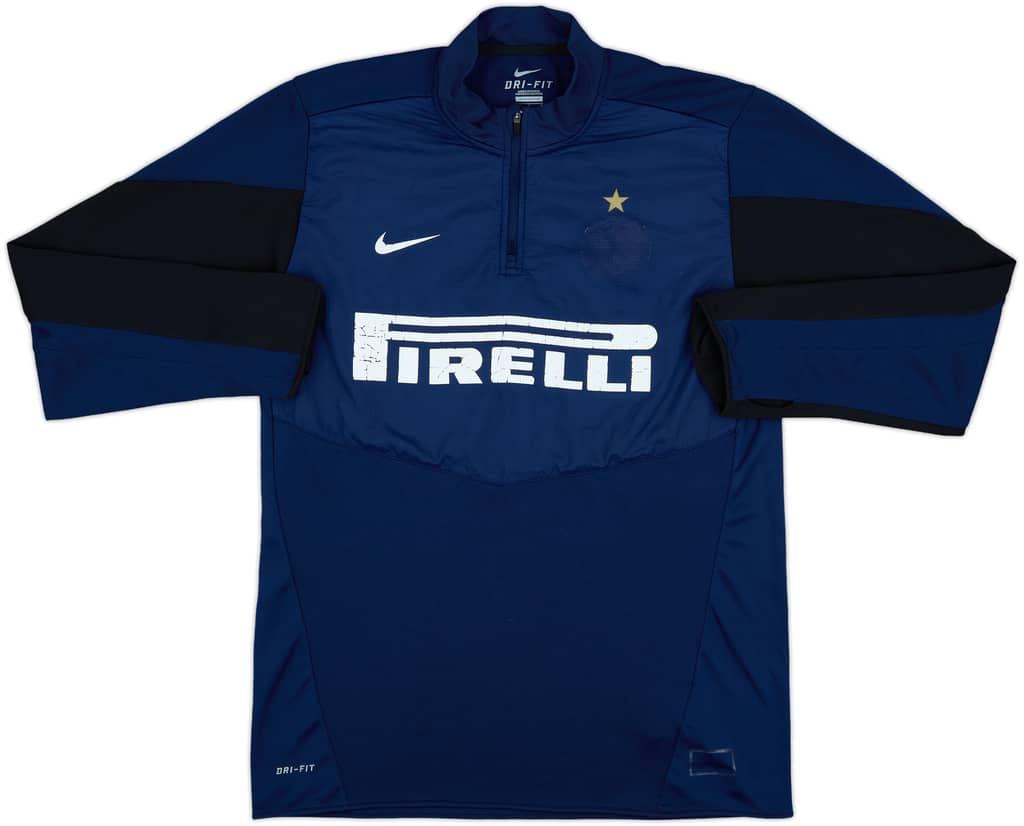 2013-14 Inter Milan Nike 1/4 Zip Drill Top - 4/10 - (L)
