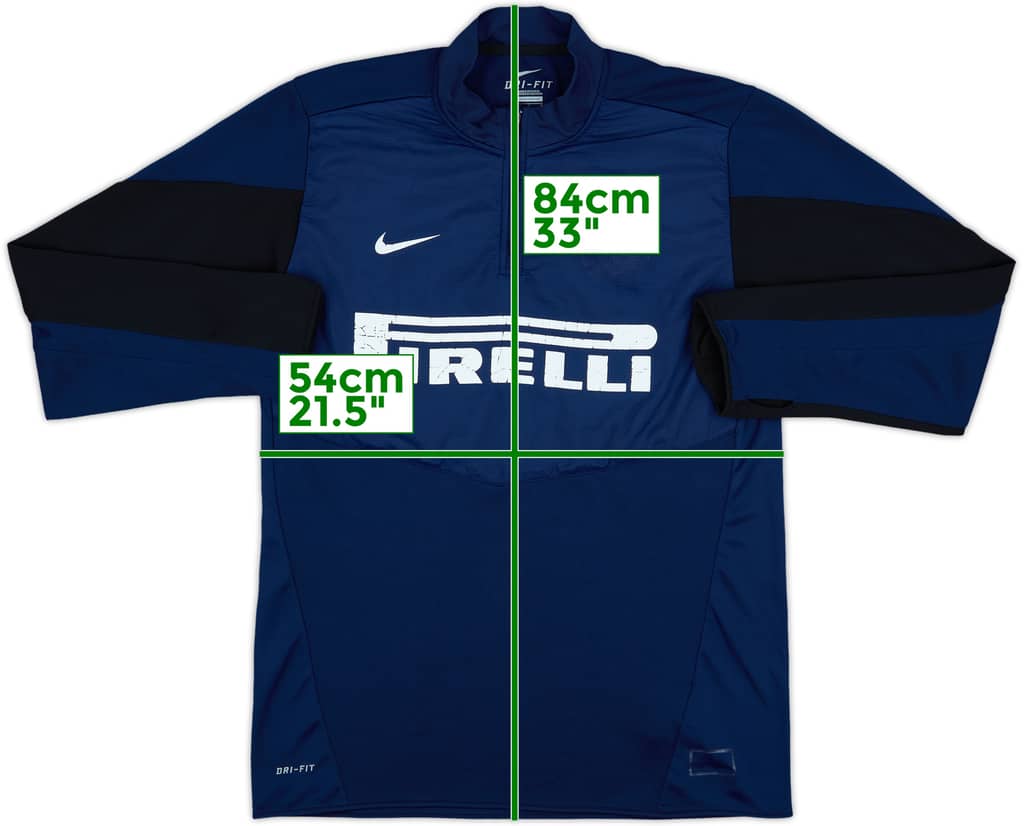 2013-14 Inter Milan Nike 1/4 Zip Drill Top - 4/10 - (L)