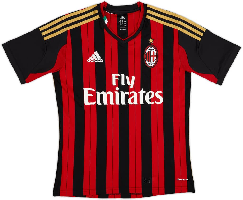 2013-14 AC Milan Home Shirt - 6/10 - (L.Boys)