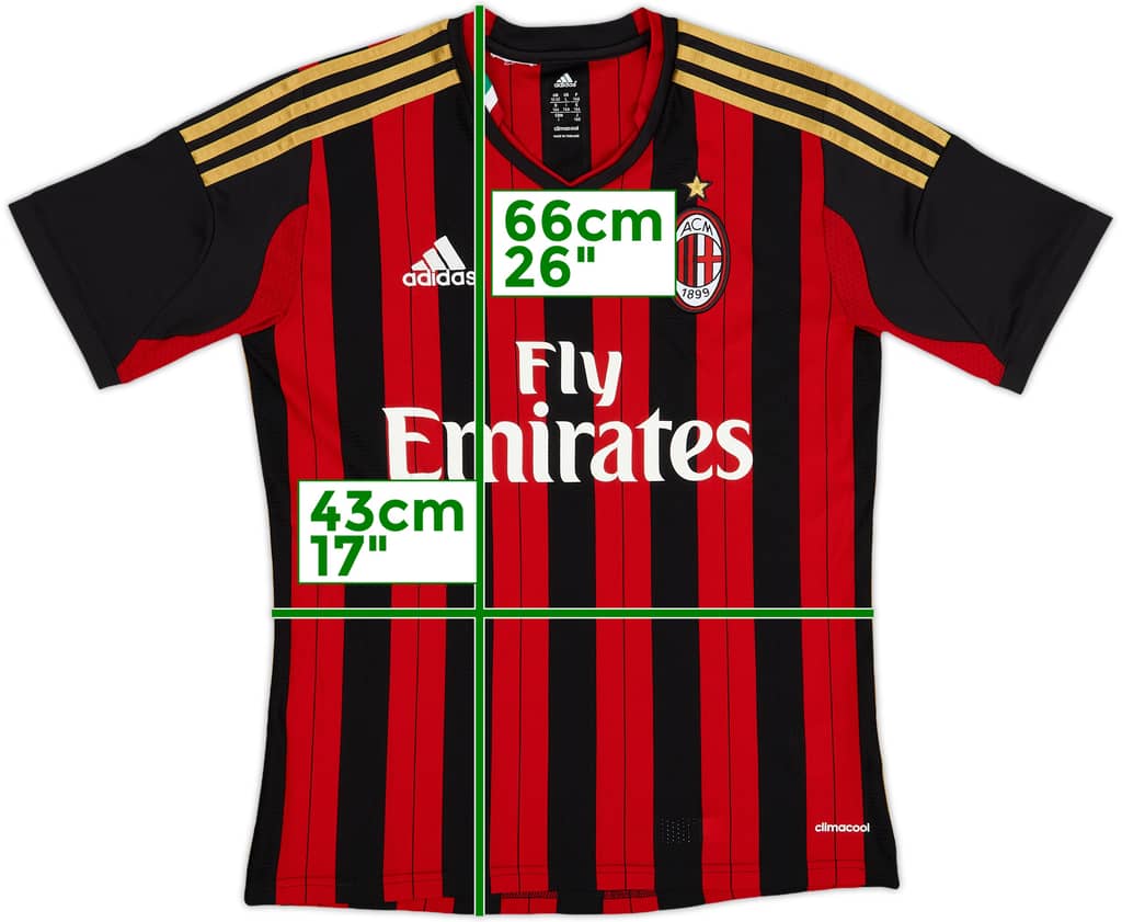 2013-14 AC Milan Home Shirt - 6/10 - (L.Boys)