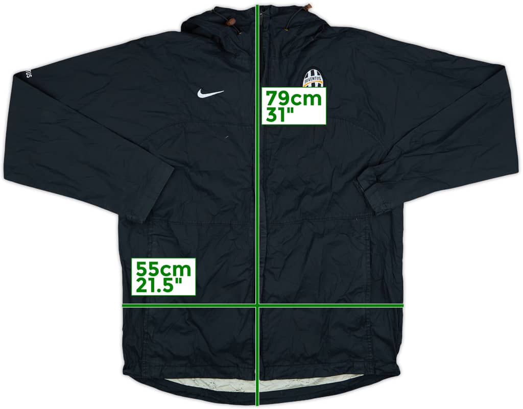2008-09 Juventus Nike Hooded Rain Jacket - 6/10 - (M)