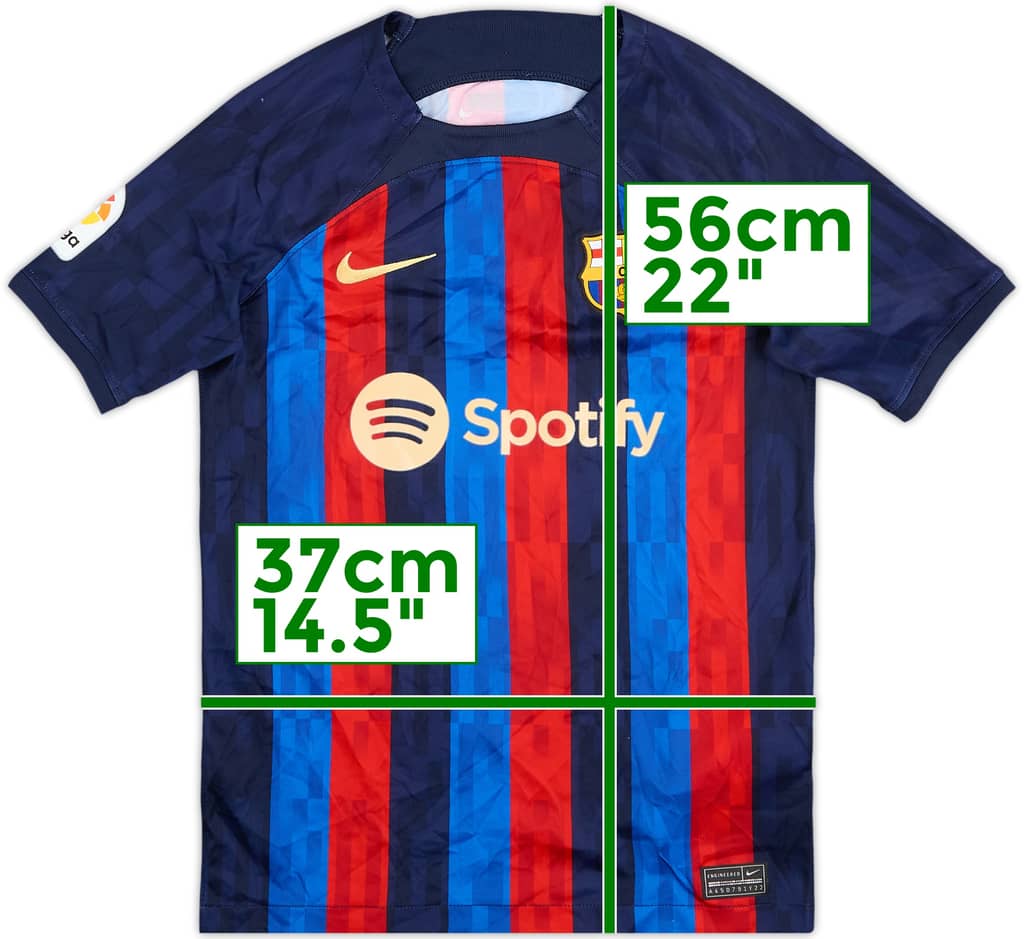 2022-23 Barcelona Home Shirt - 9/10 - (M.Boys)