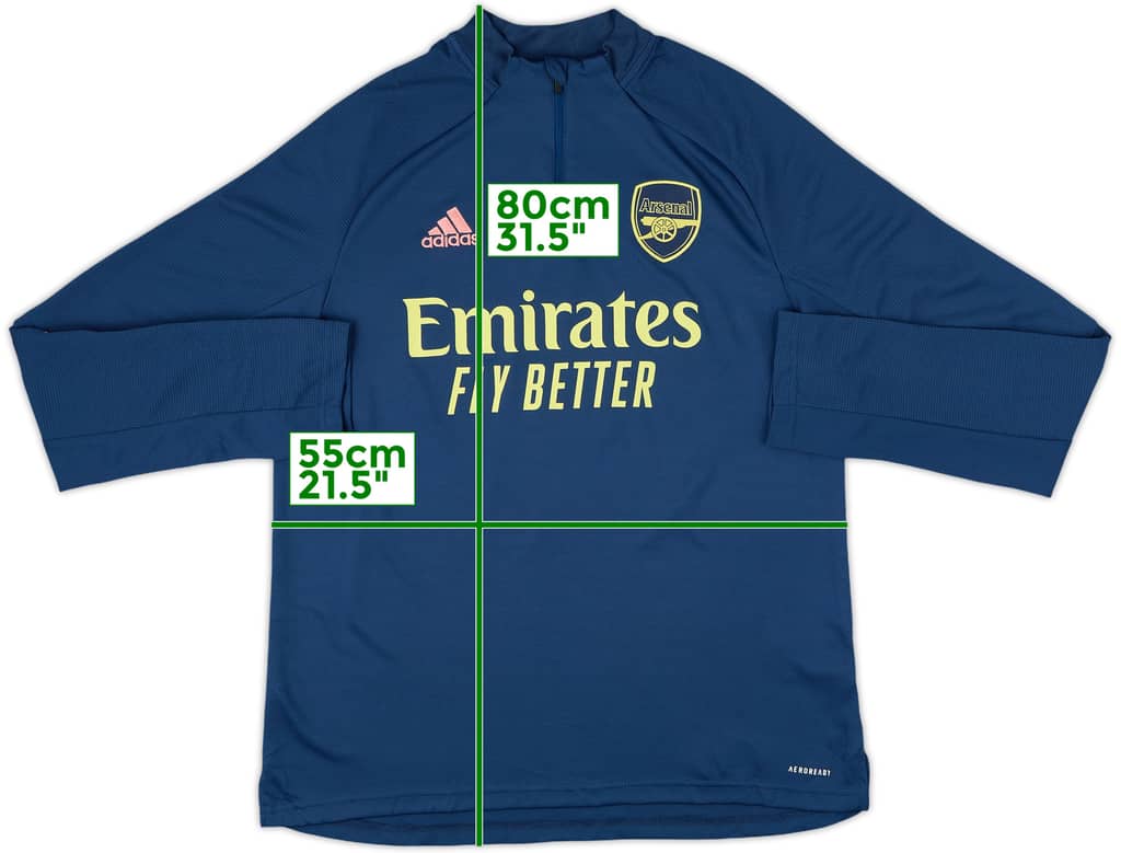 2020-21 Arsenal adidas 1/4 Zip Training Top - 8/10 - (XL)