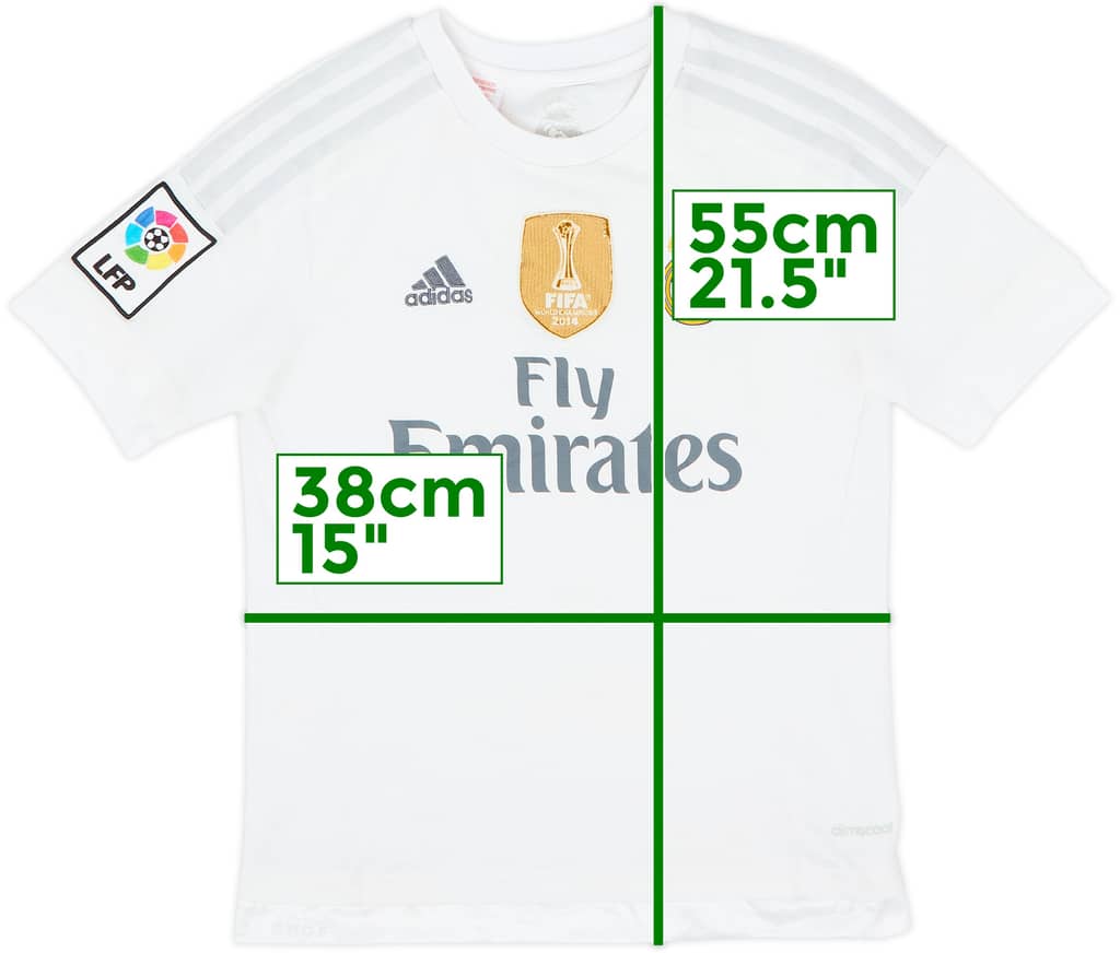 2015-16 Real Madrid Home Shirt - 6/10 - (M.Boys)