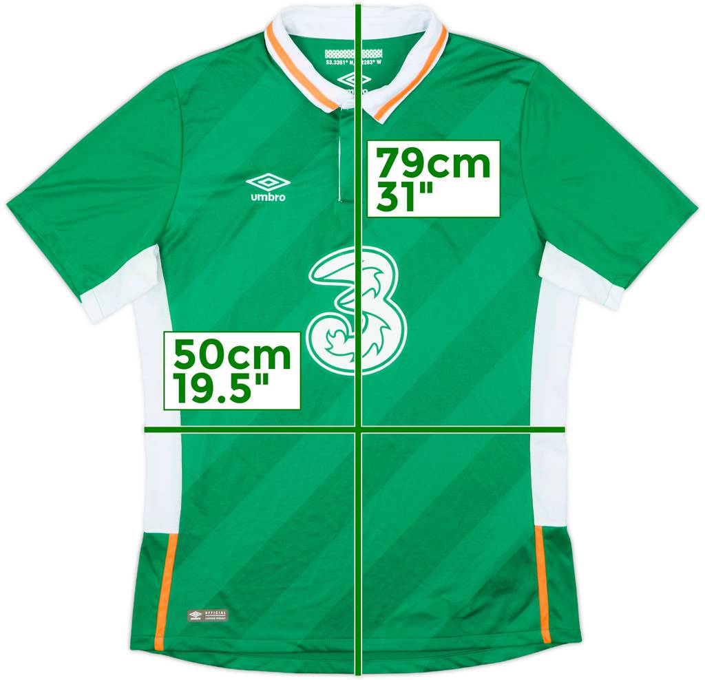 2014-16 Ireland Home Shirt - 8/10 - (L)