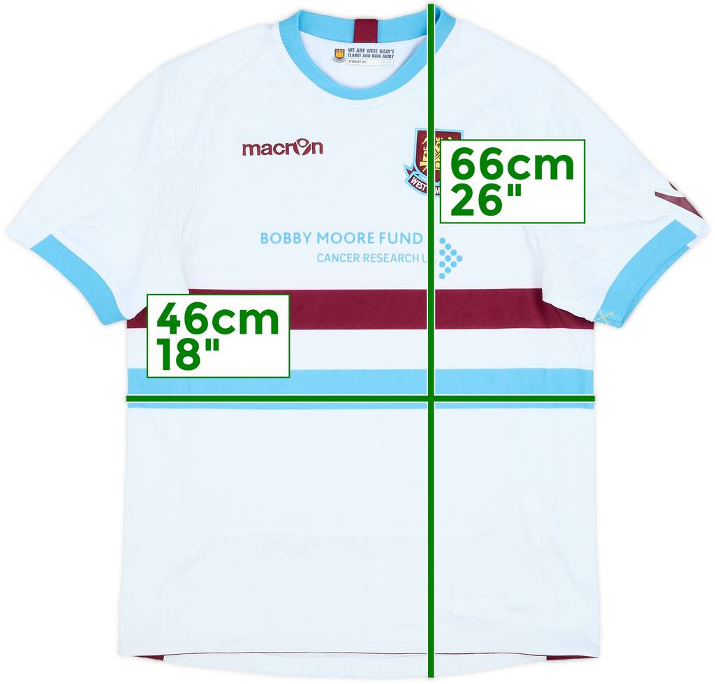 2010-12 West Ham Away Shirt - 8/10 - (L.Boys)